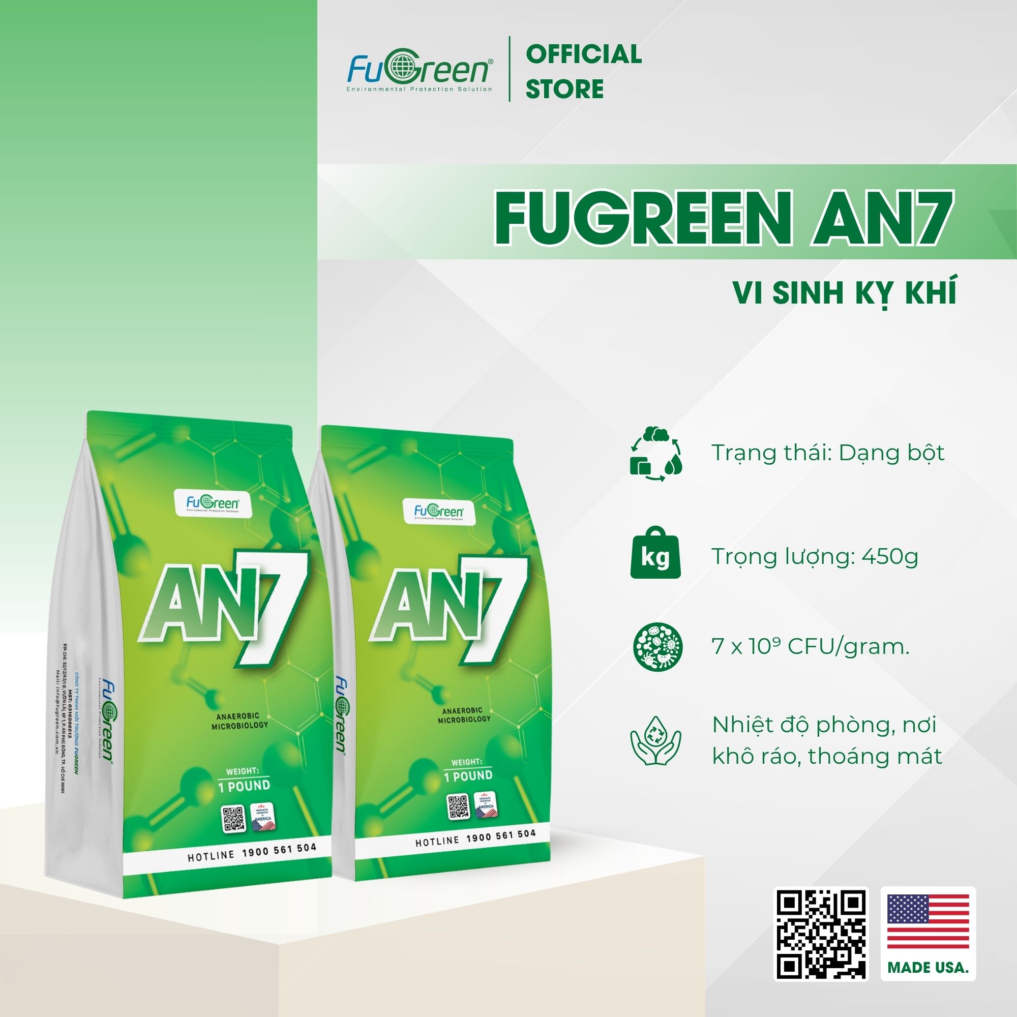 FUGREEN AN7 – VI SINH KỴ KHÍ XỬ LÝ NƯỚC THẢI
