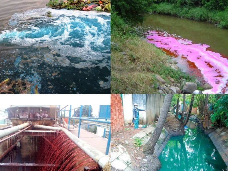 Nguồn gốc gây ô nhiễm của nước thải dệt nhuộm